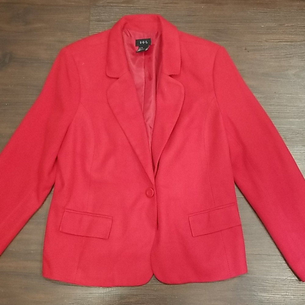 Womans Red Blazer Jacket